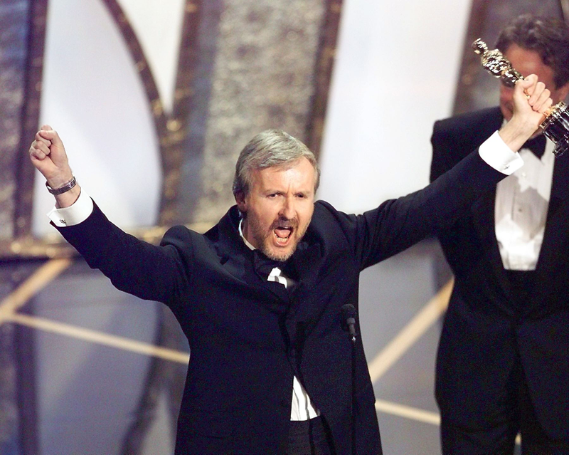 James Cameron wins Best Director at the Academy Awards (Photo: Timothy A. Clary/Getty)